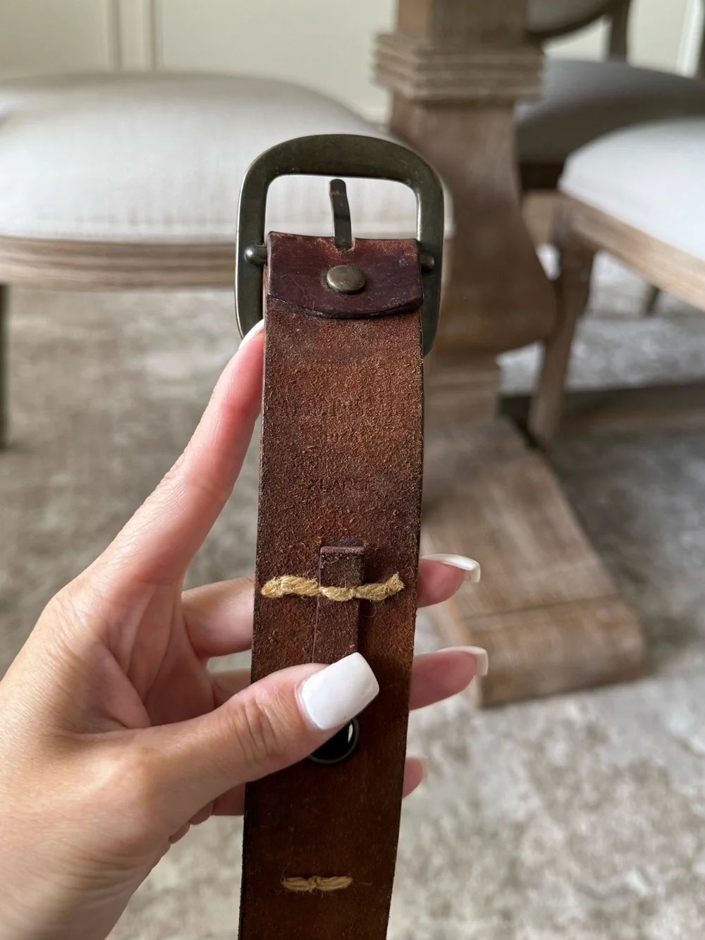 Dan Post Brown Leather Belt